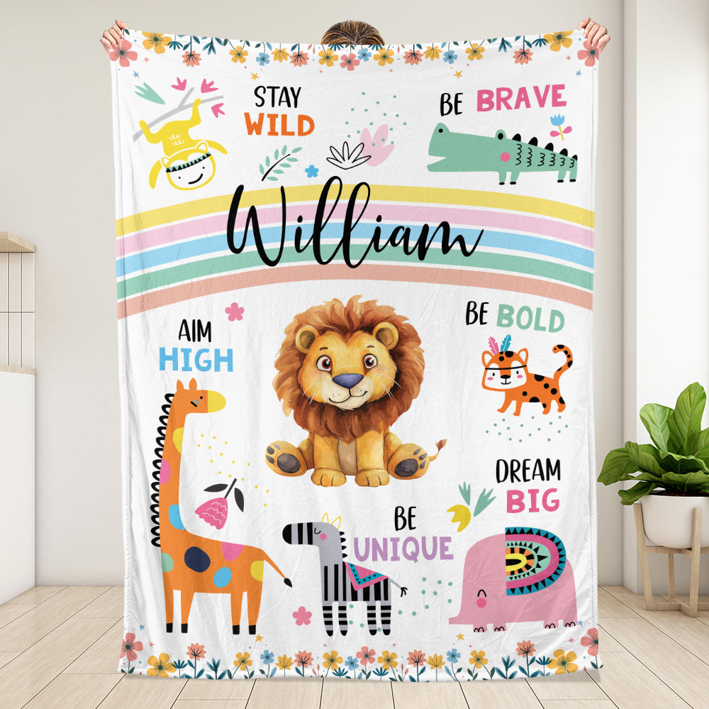 Stay Wild Blanket - Personalized Blanket
