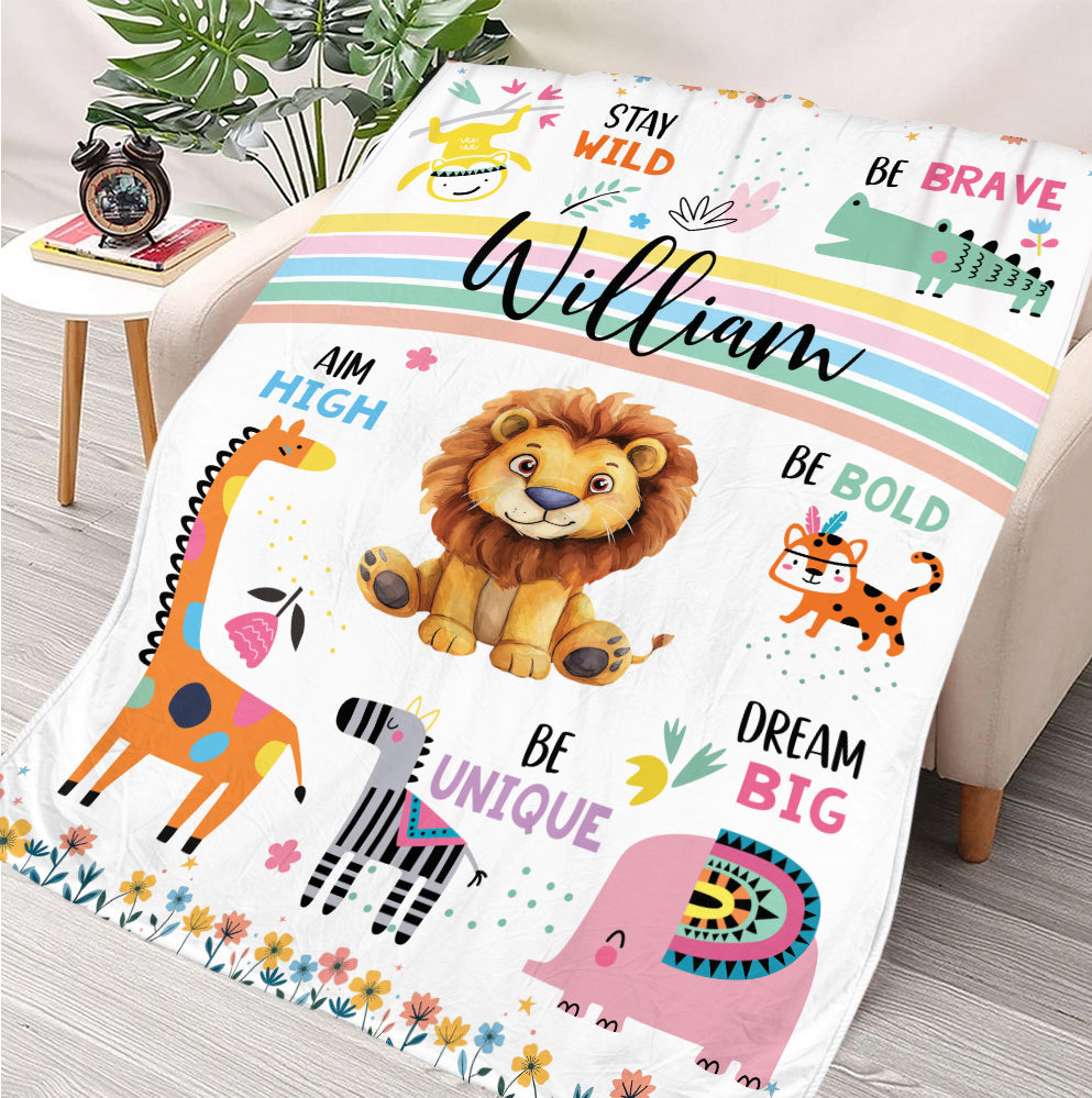 Stay Wild Blanket - Personalized Blanket