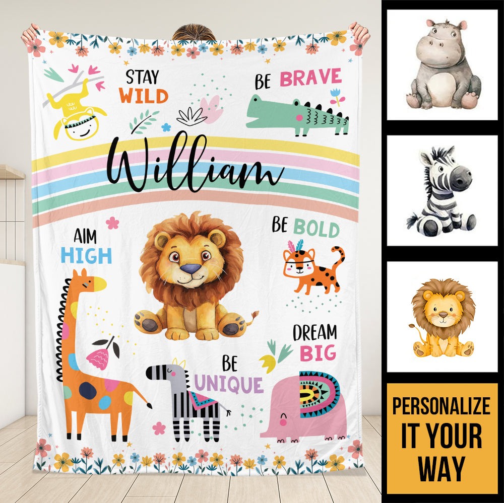 Stay Wild Blanket - Personalized Blanket