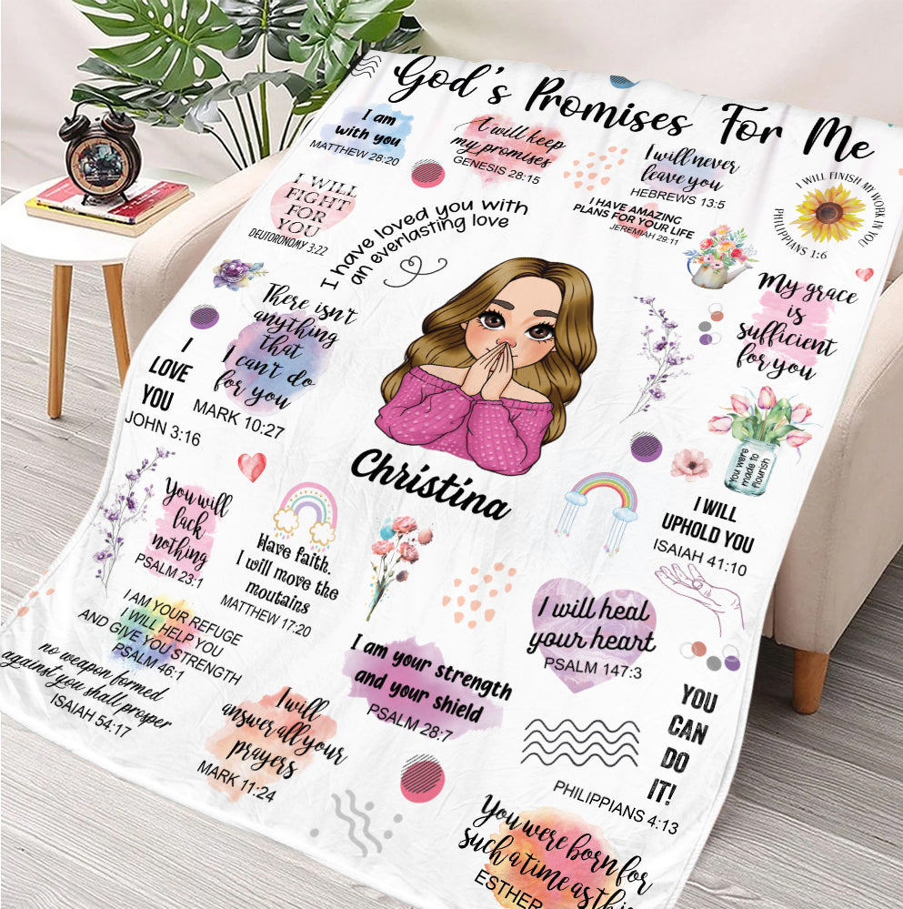 God’s Promises For Me - Personalized Blanket - Best Gift For Mother, For Grandma