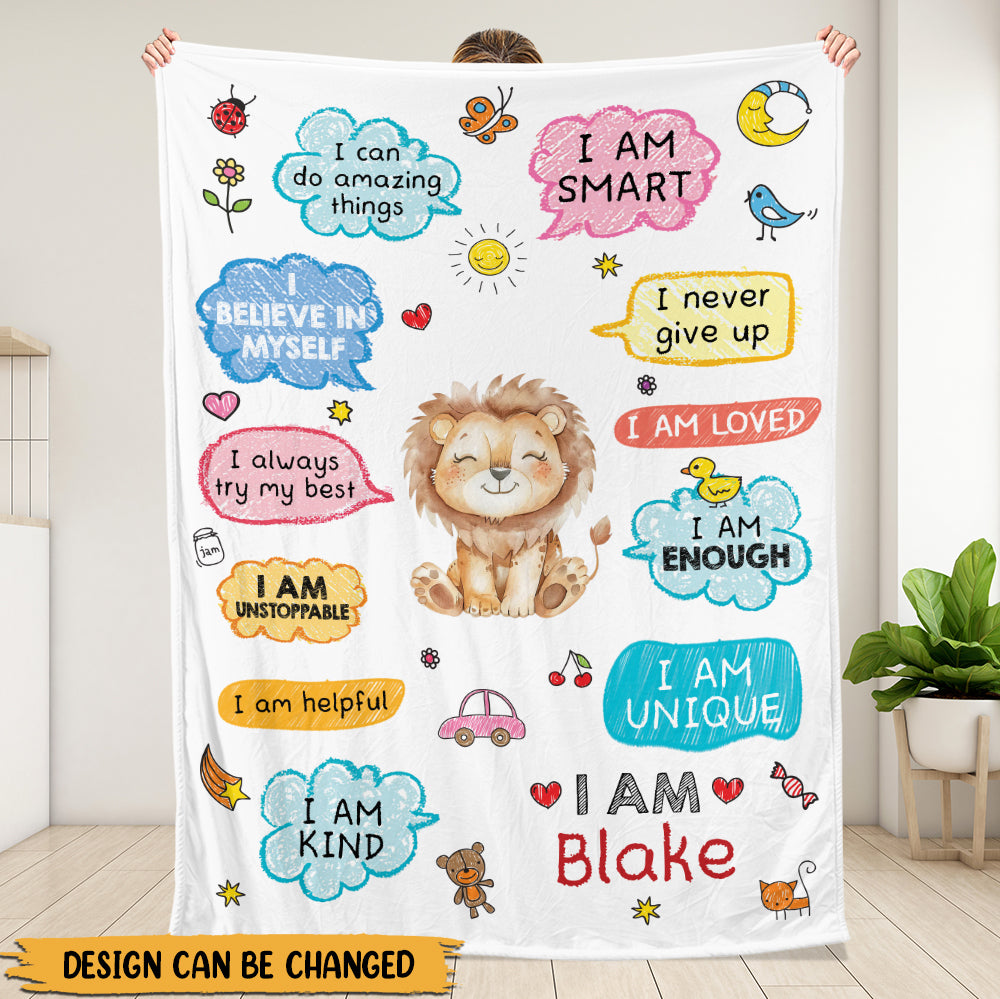 I Can Do It Blanket - Personalized Blanket