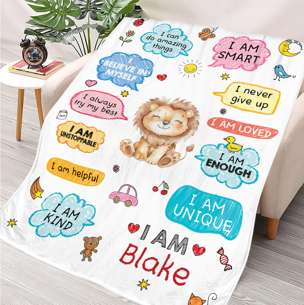 I Can Do It Blanket - Personalized Blanket