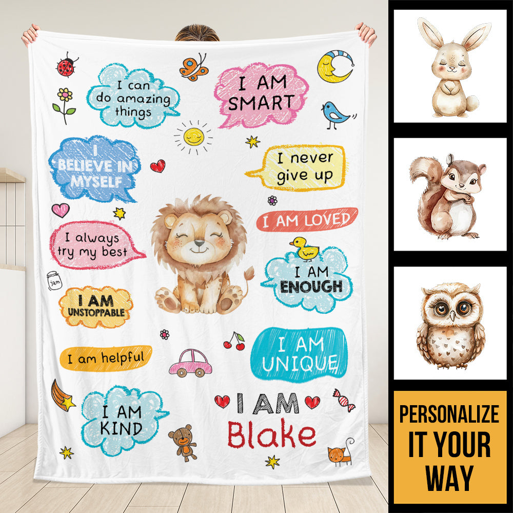 I Can Do It Blanket - Personalized Blanket