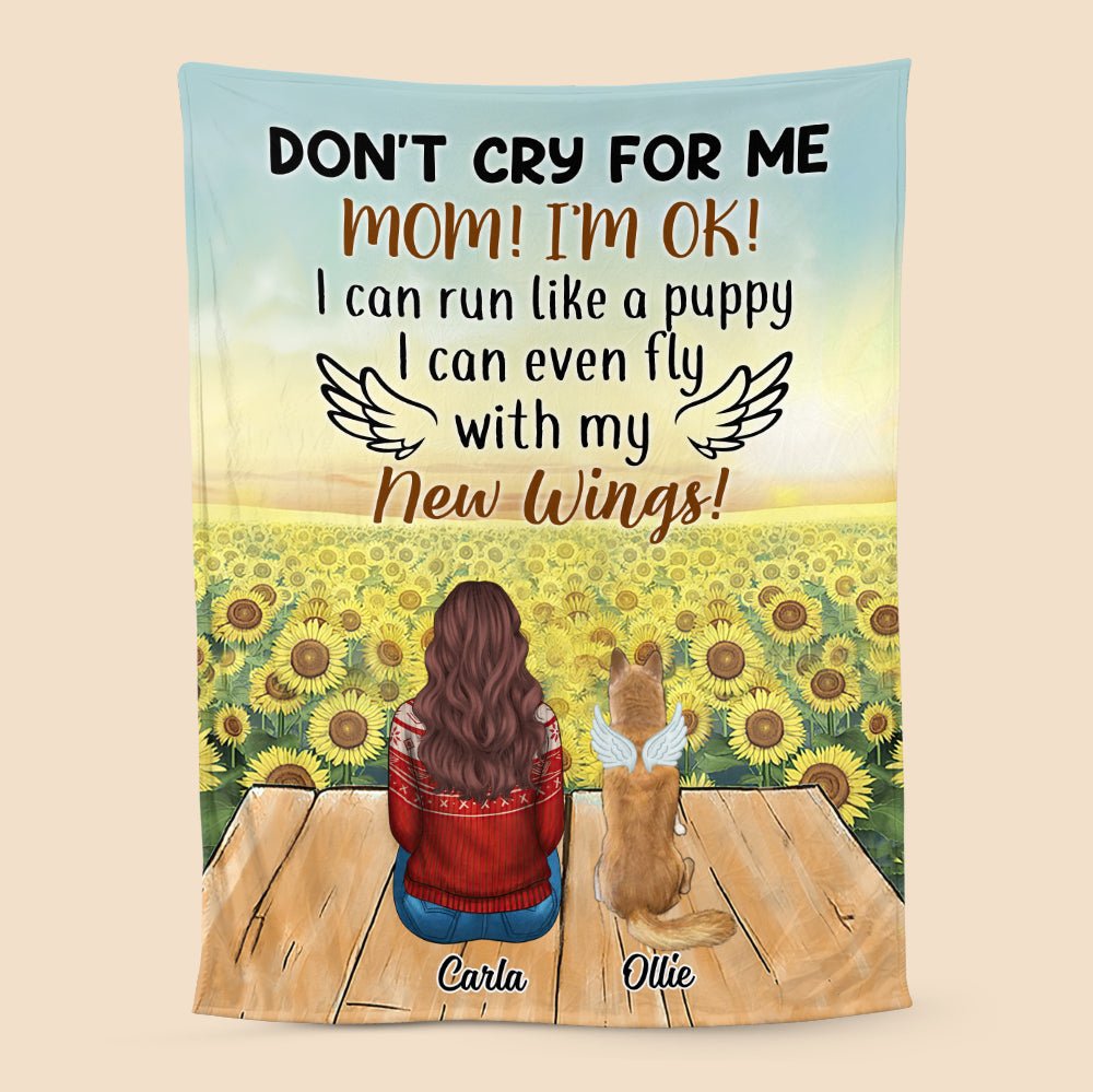 Mom - Don't Cry For Me - Personalized Blanket - Best Gift For Pet Lovers - Giftago