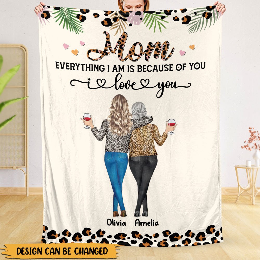 Mom I Love You - Personalized Blanket - Best Gift For Mother - Giftago
