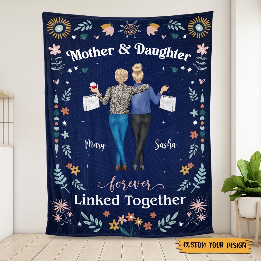 Mother & Daughter Love Together - Personalized Blanket - Best Gift For Mother, Daughter - Giftago