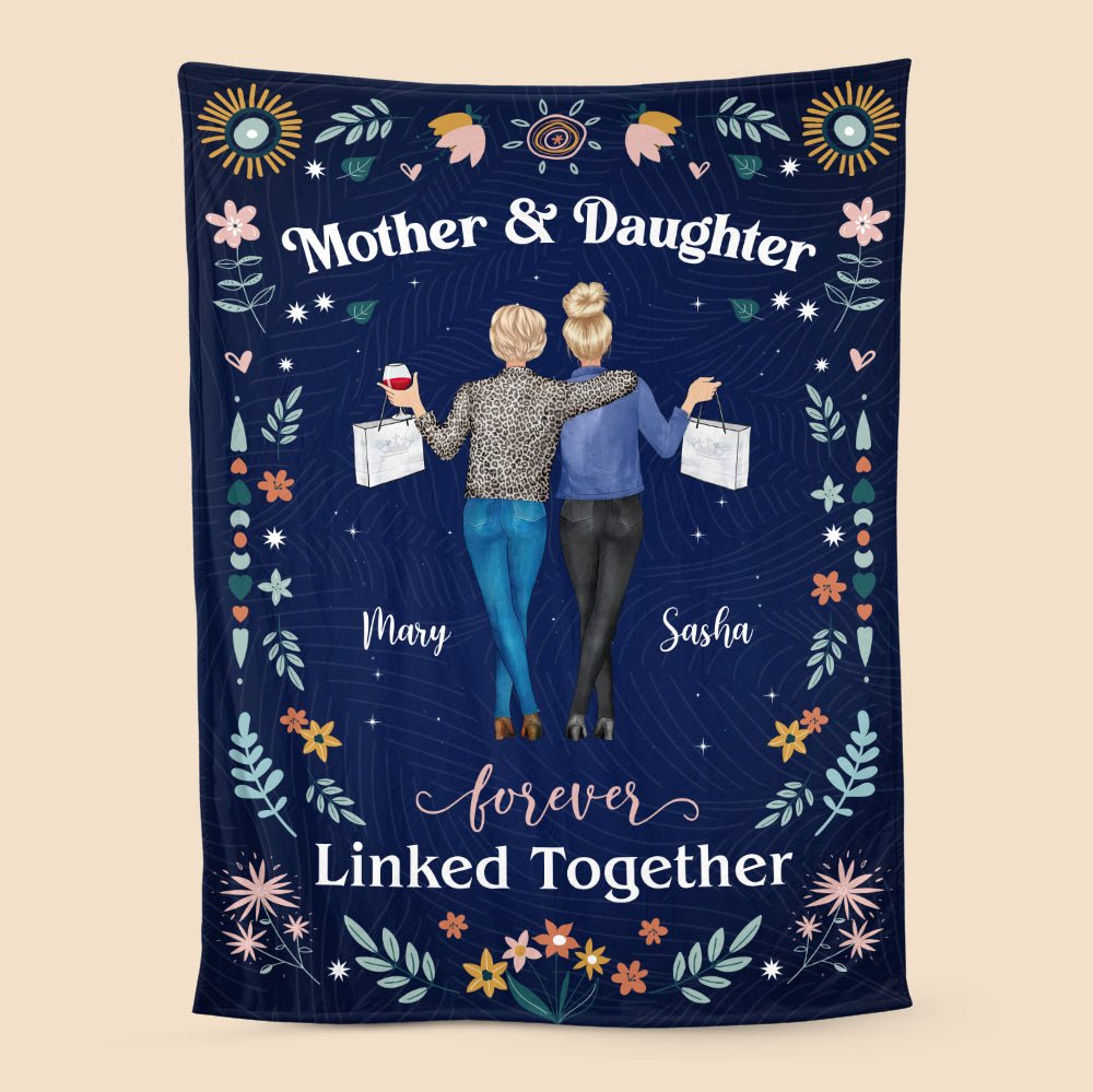 Mother & Daughter Love Together - Personalized Blanket - Best Gift For Mother, Daughter - Giftago