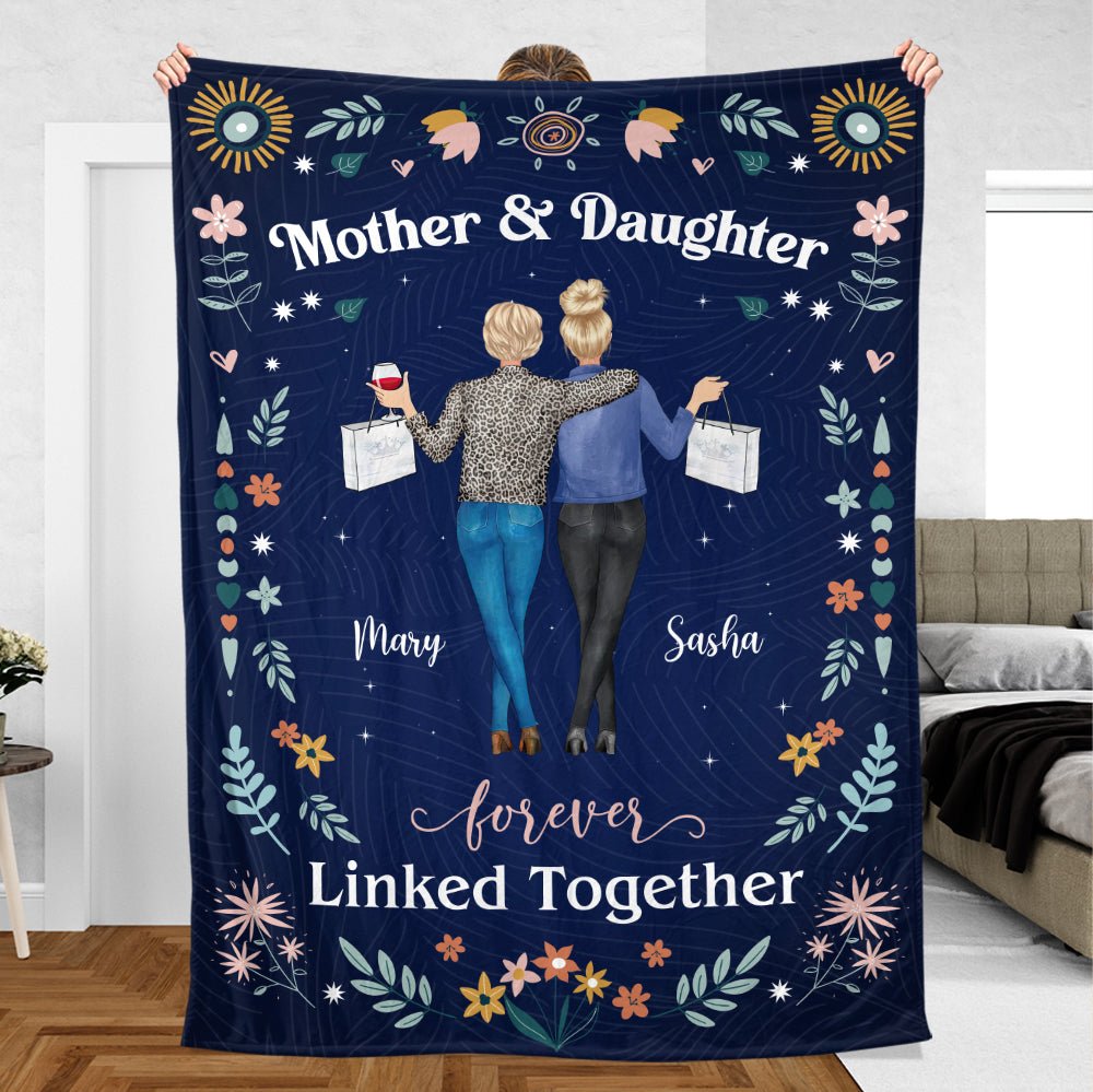 Mother & Daughter Love Together - Personalized Blanket - Best Gift For Mother, Daughter - Giftago