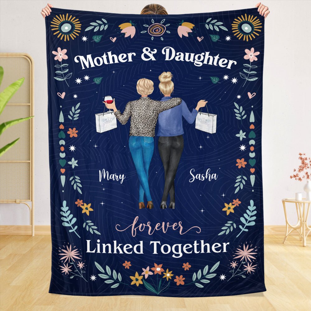 Mother & Daughter Love Together - Personalized Blanket - Best Gift For Mother, Daughter - Giftago