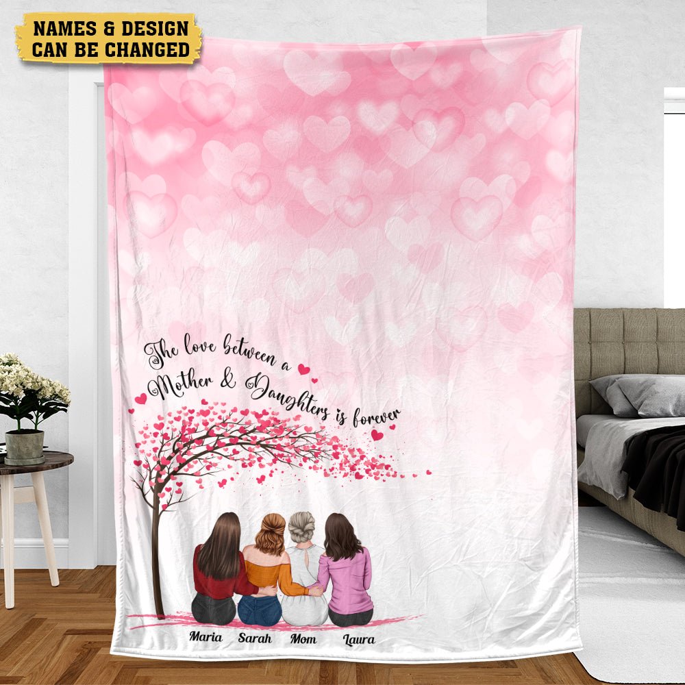 Mother & Daughters Is Forever - Personalized Blanket - Best Gift For Mother - Giftago