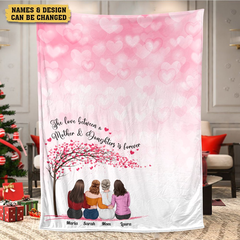 Mother & Daughters Is Forever - Personalized Blanket - Best Gift For Mother - Giftago
