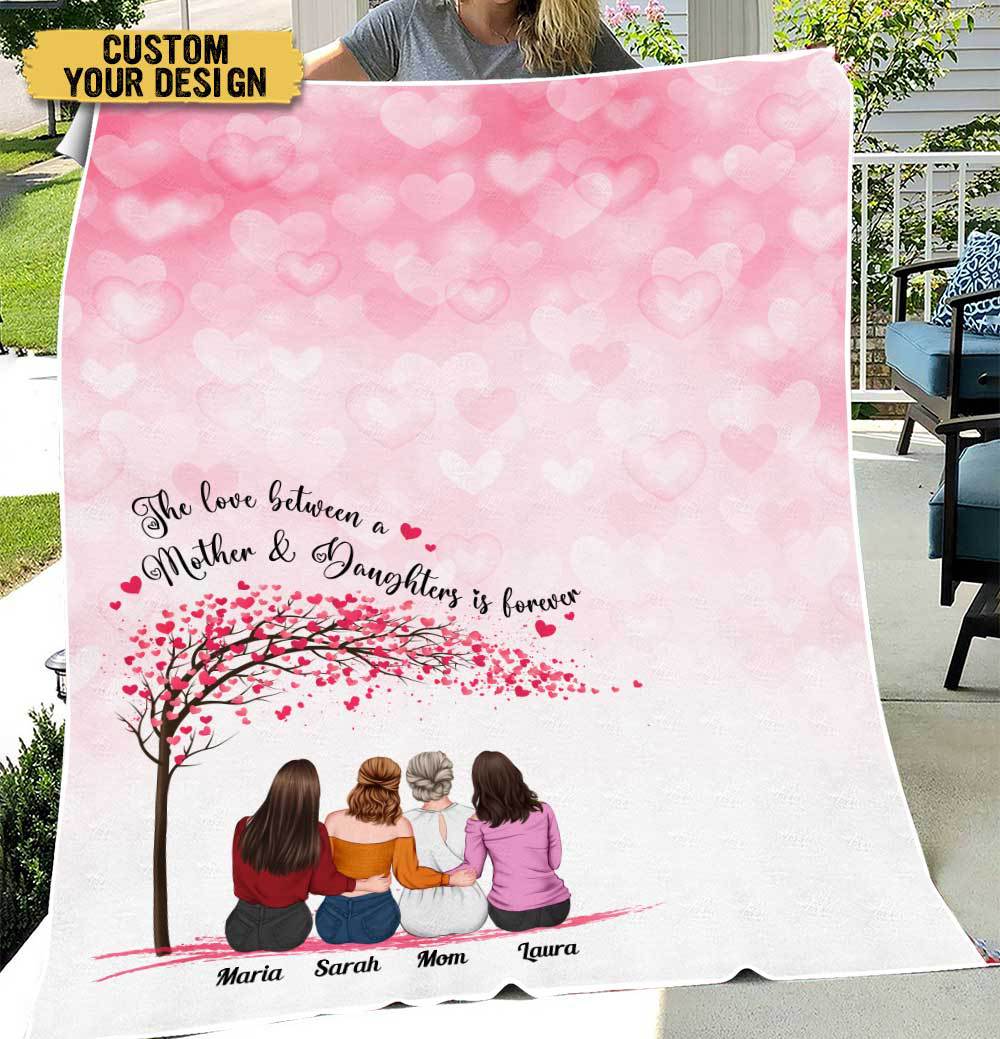 Mother & Daughters Is Forever - Personalized Blanket - Best Gift For Mother - Giftago