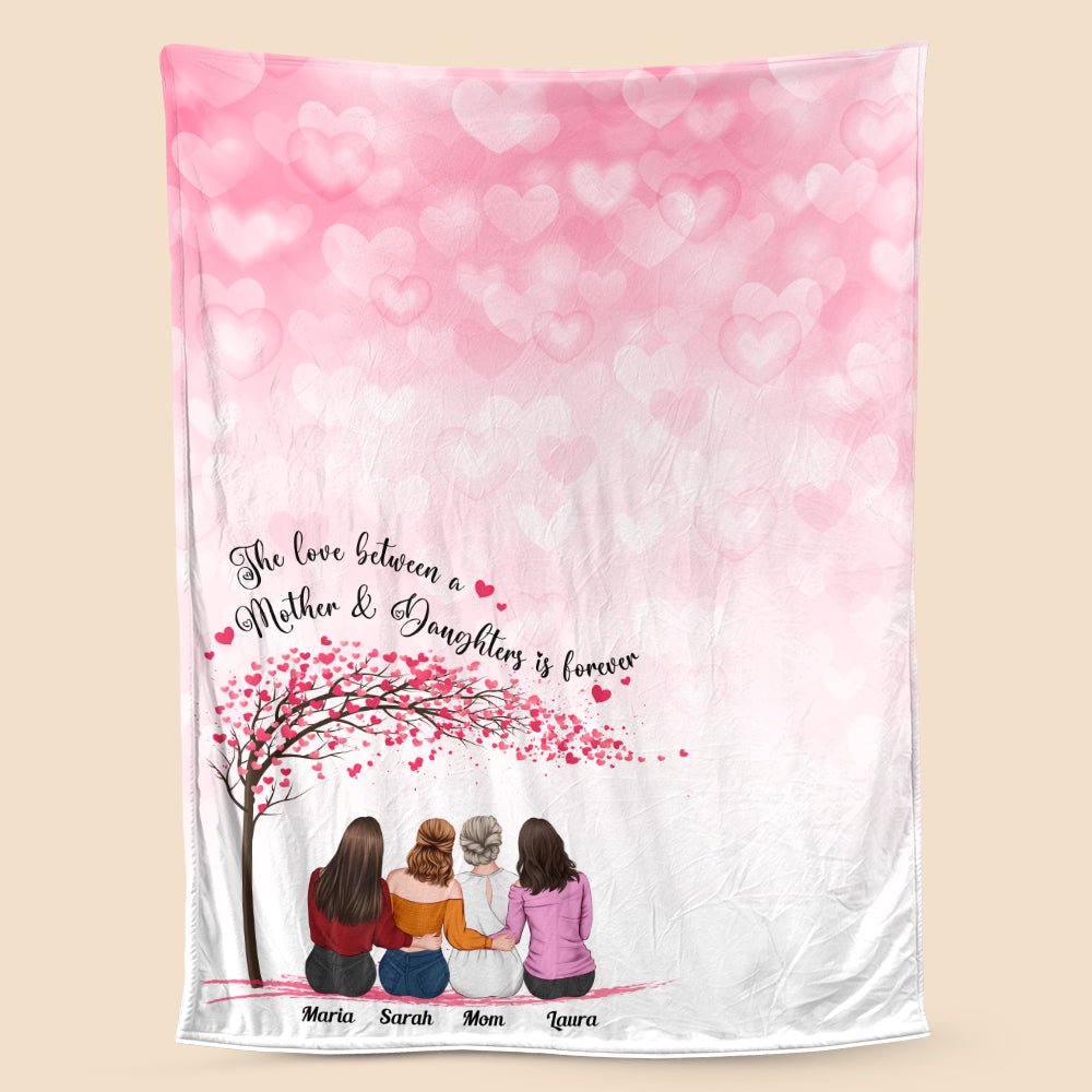 Mother & Daughters Is Forever - Personalized Blanket - Best Gift For Mother - Giftago