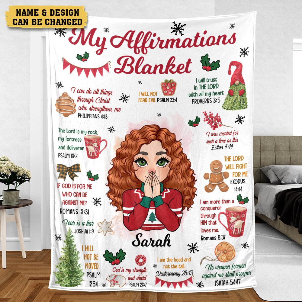 My Affirmations Christmas - Personalized Blanket - Best Gift For Christmas - Giftago
