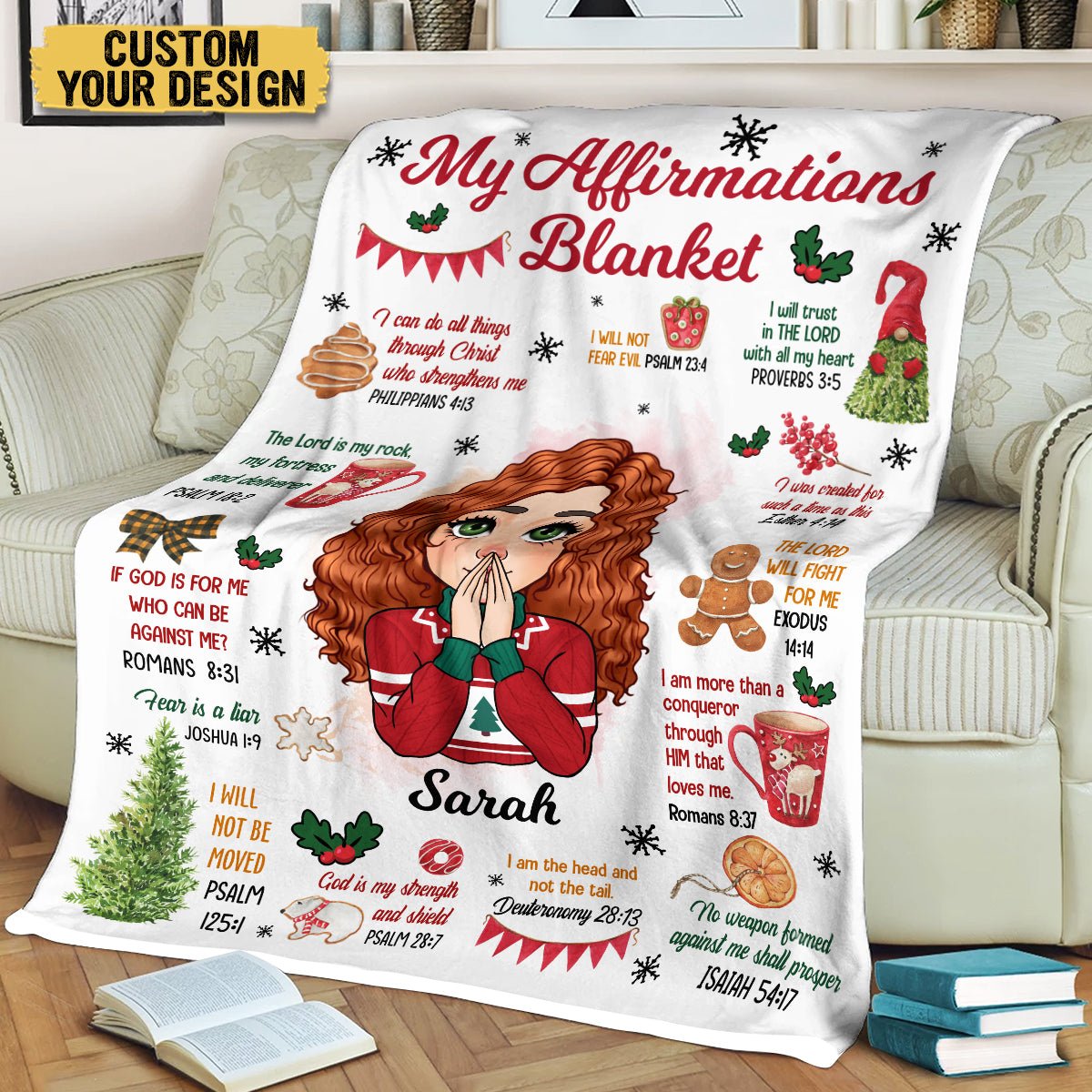 My Affirmations Christmas - Personalized Blanket - Best Gift For Christmas - Giftago