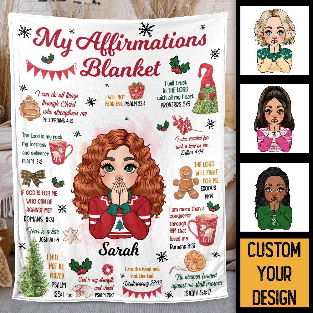 My Affirmations Christmas - Personalized Blanket - Best Gift For Christmas - Giftago