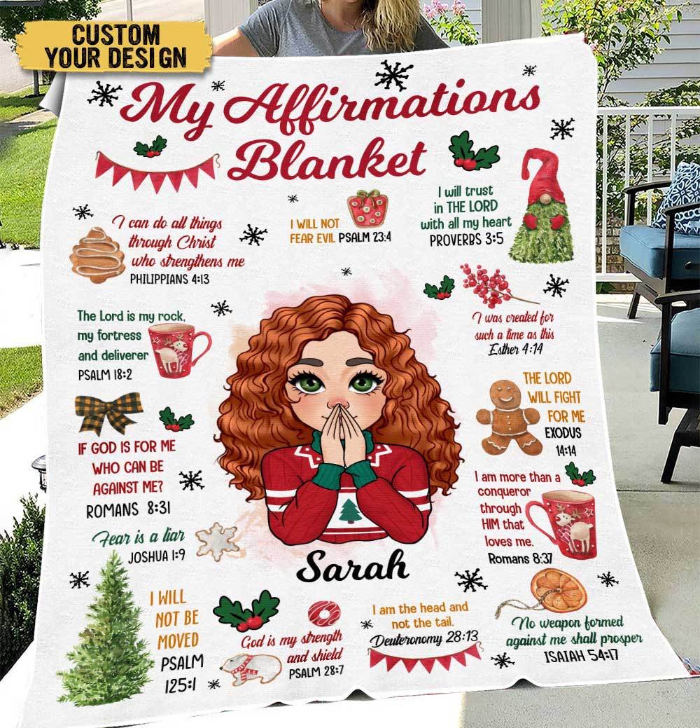 My Affirmations Christmas - Personalized Blanket - Best Gift For Christmas - Giftago