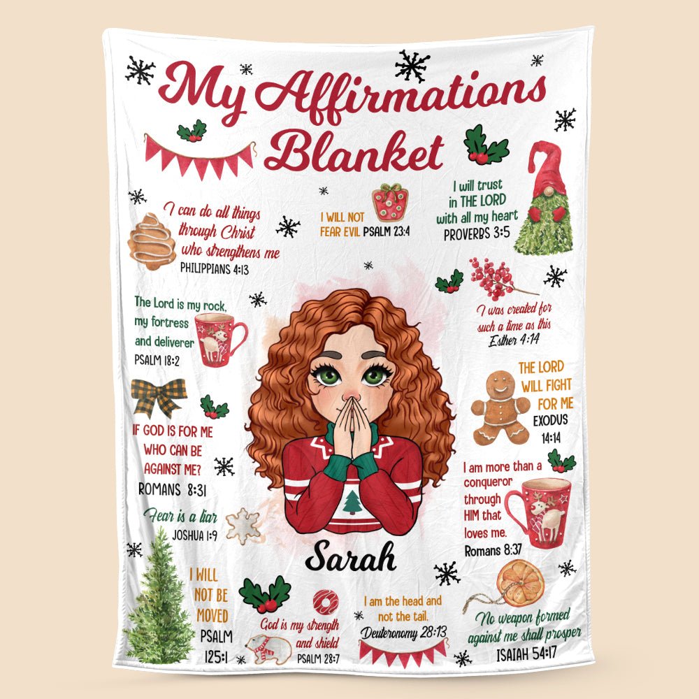 My Affirmations Christmas - Personalized Blanket - Best Gift For Christmas - Giftago