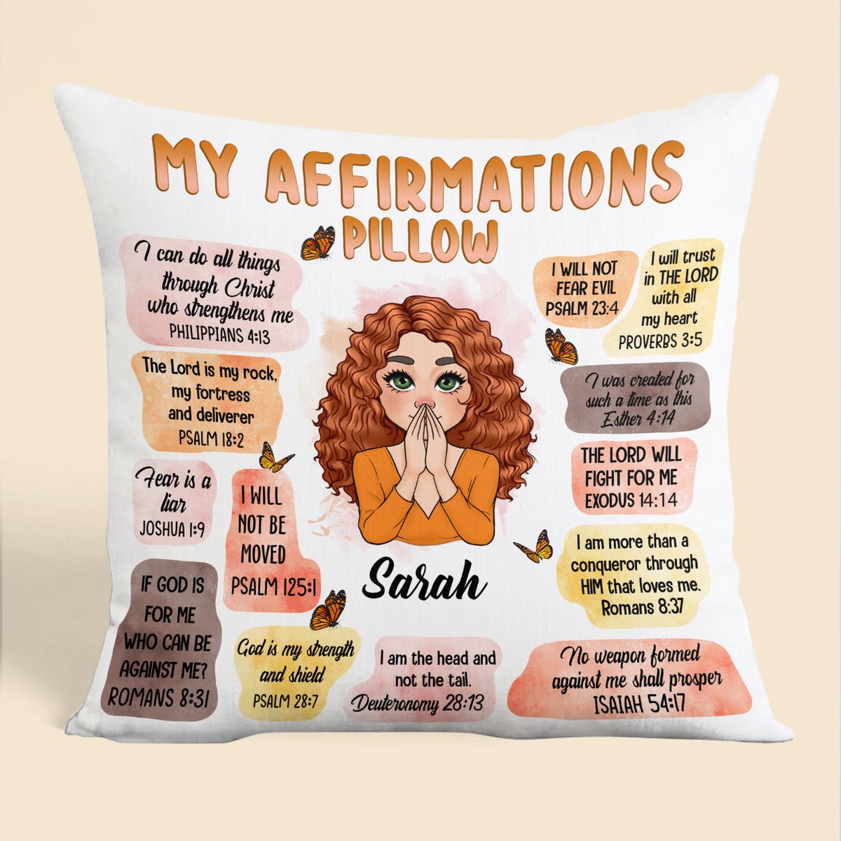 My Affirmations - Personalized Pillow - Best Gift For Mom, Daughter, Sister, Friend, Wife - Giftago