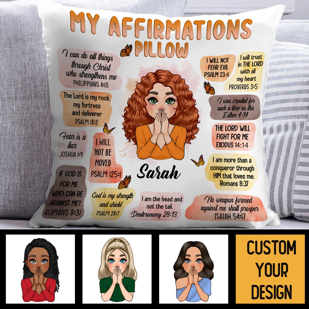 My Affirmations - Personalized Pillow - Best Gift For Mom, Daughter, Sister, Friend, Wife - Giftago