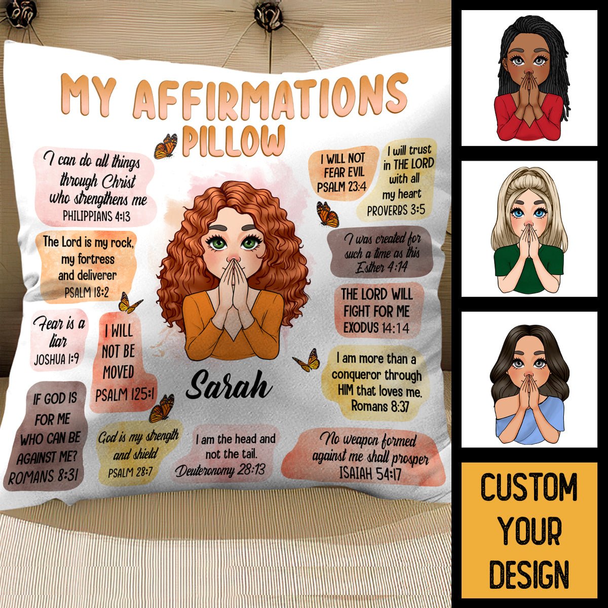 My Affirmations - Personalized Pillow - Best Gift For Mom, Daughter, Sister, Friend, Wife - Giftago