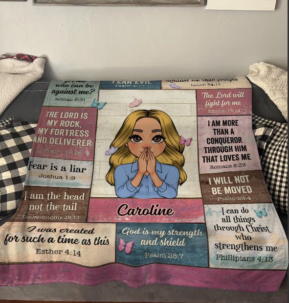 My Affirmations Pink - Personalized Blanket - Meaningful Gift For Birthday - Giftago