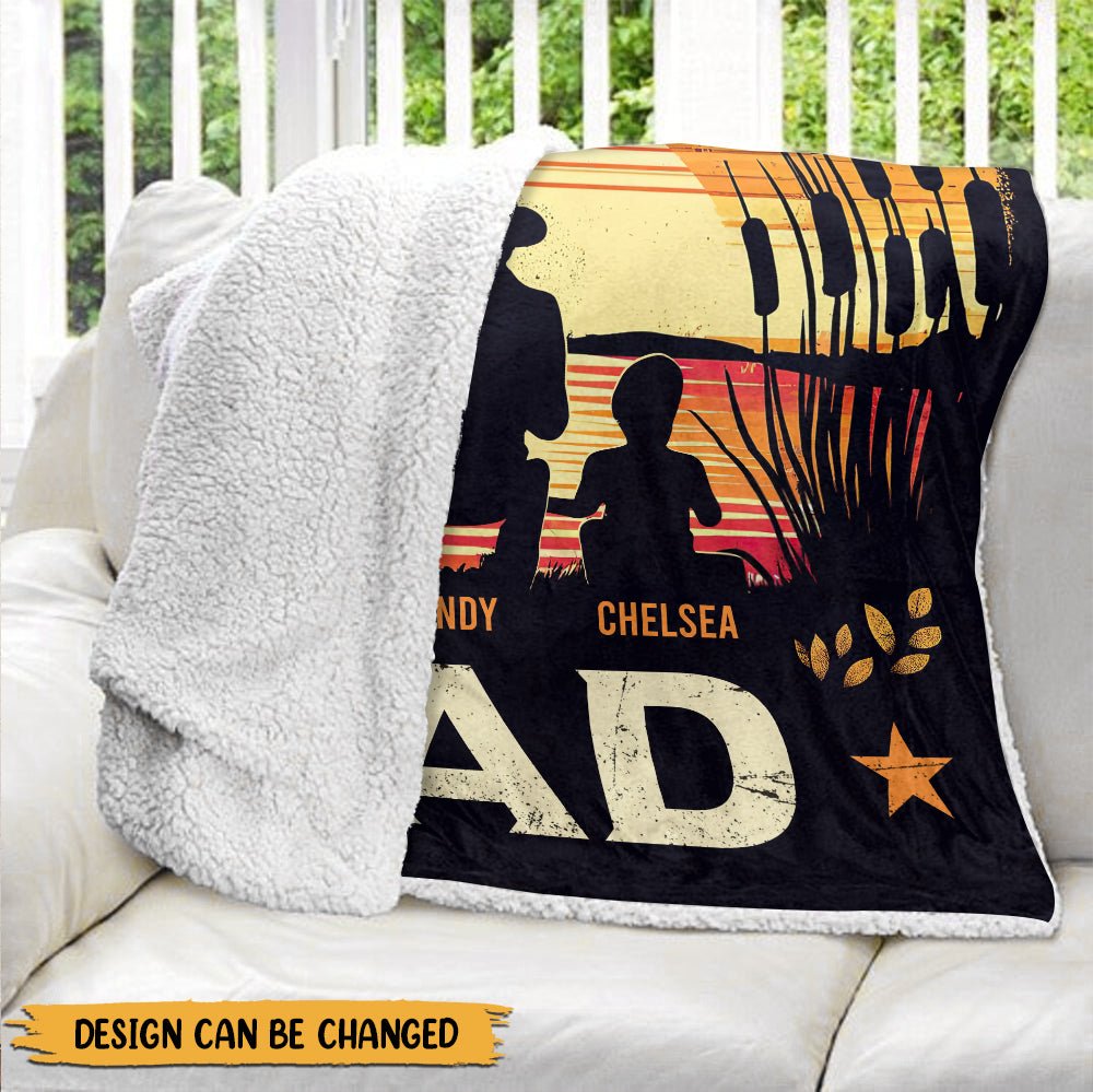 My Best Fishing Buddies Blanket - Personalized Blanket - Giftago