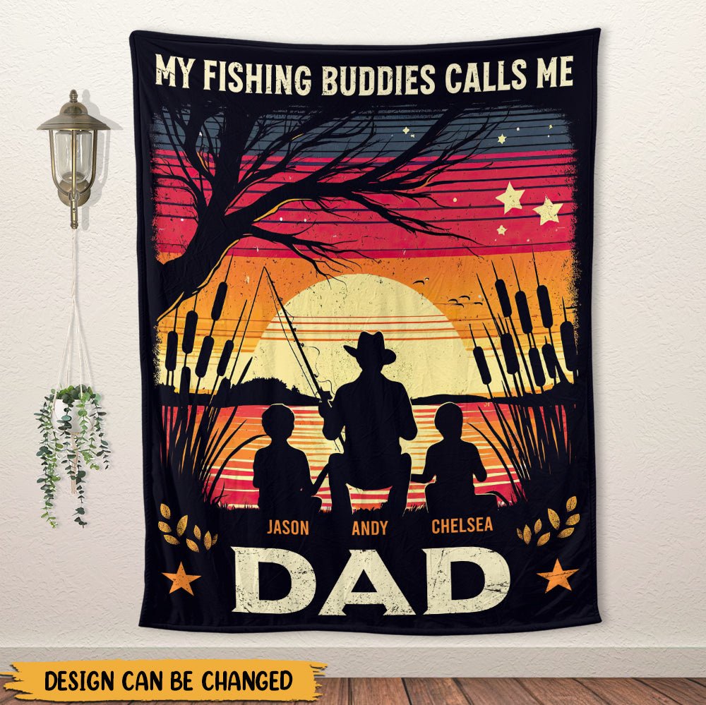 My Best Fishing Buddies Blanket - Personalized Blanket - Giftago