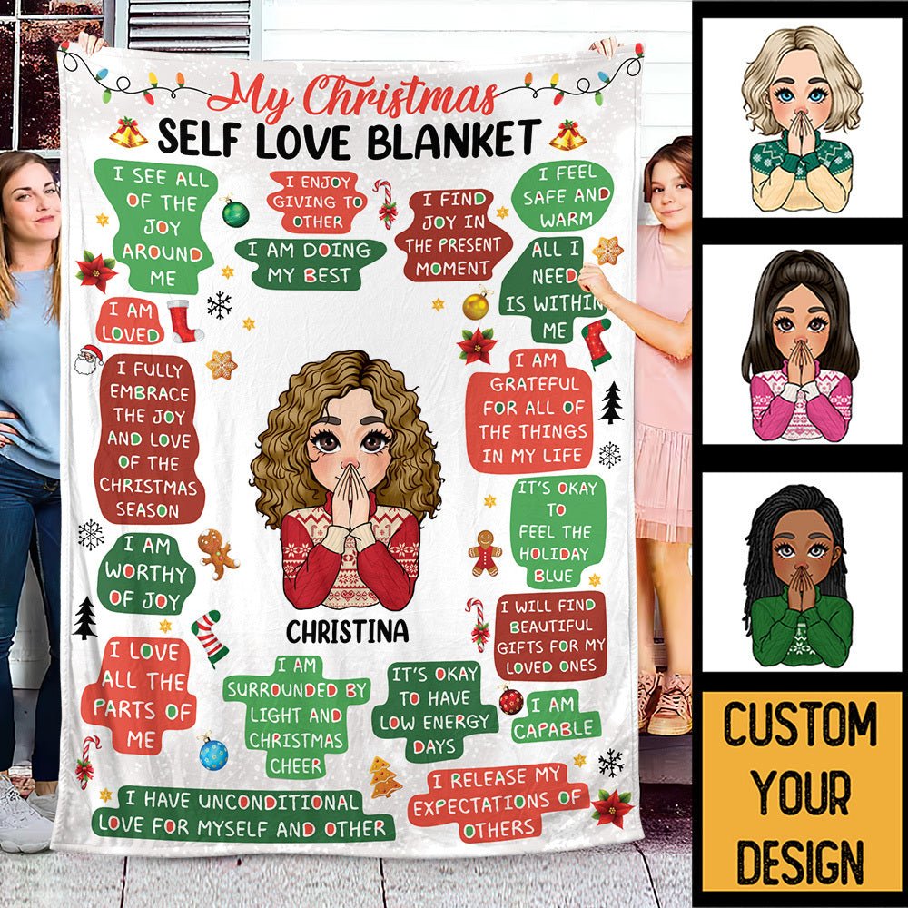 My Christmas Self Love - Personalized Blanket - Best Gift For Christmas - Giftago