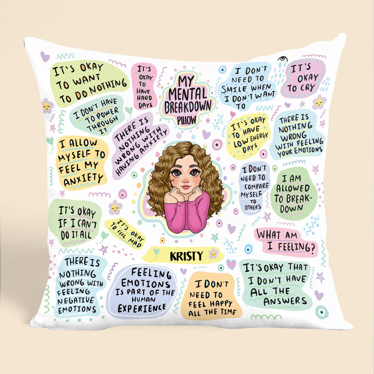 My Mental Breakdown - Personalized Pillow - Best Gift For Mother, Daughter, Friend, Sister - Giftago
