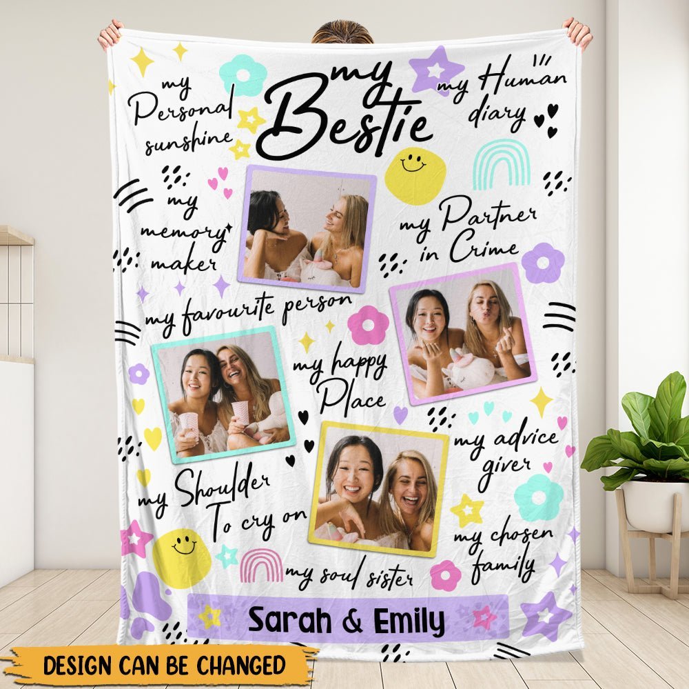 My Partner In Crime - Personalized Blanket - Best Gift For Friend - Giftago
