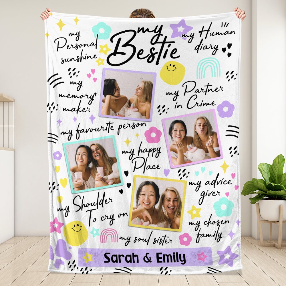 My Partner In Crime - Personalized Blanket - Best Gift For Friend - Giftago