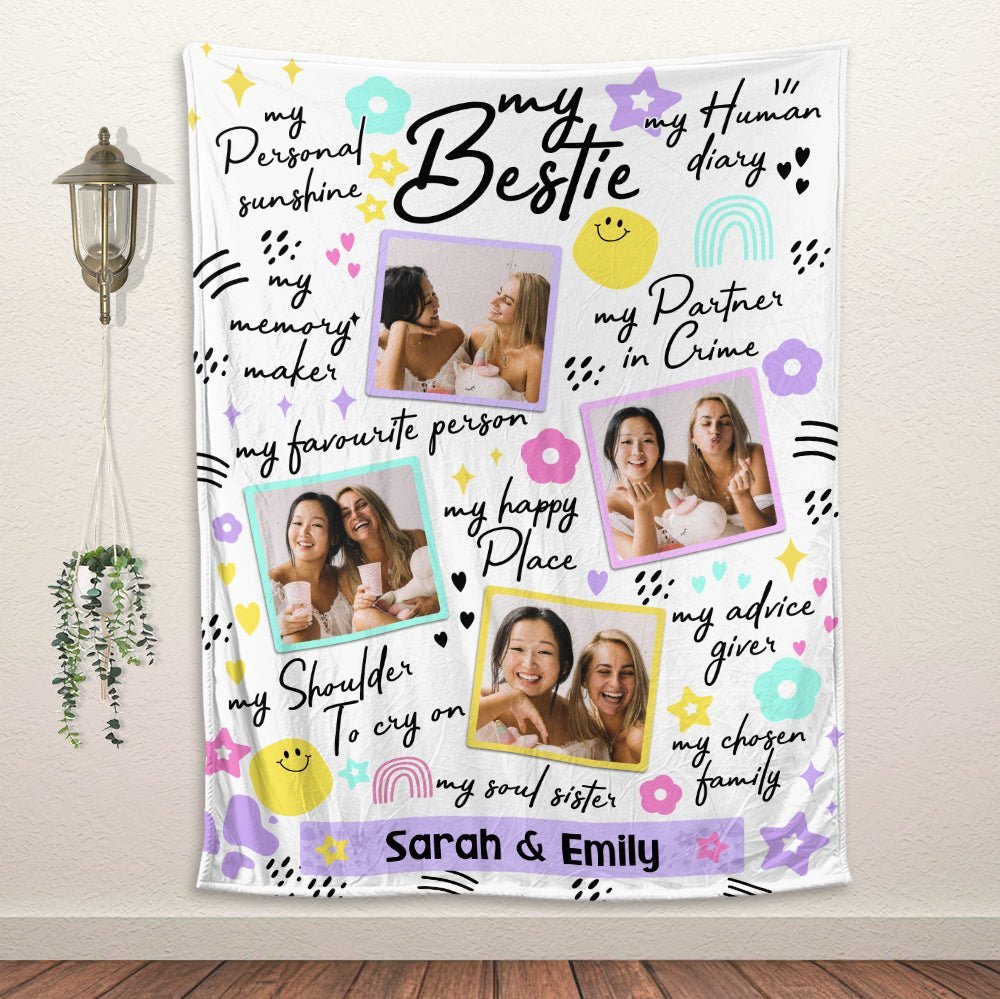 My Partner In Crime - Personalized Blanket - Best Gift For Friend - Giftago