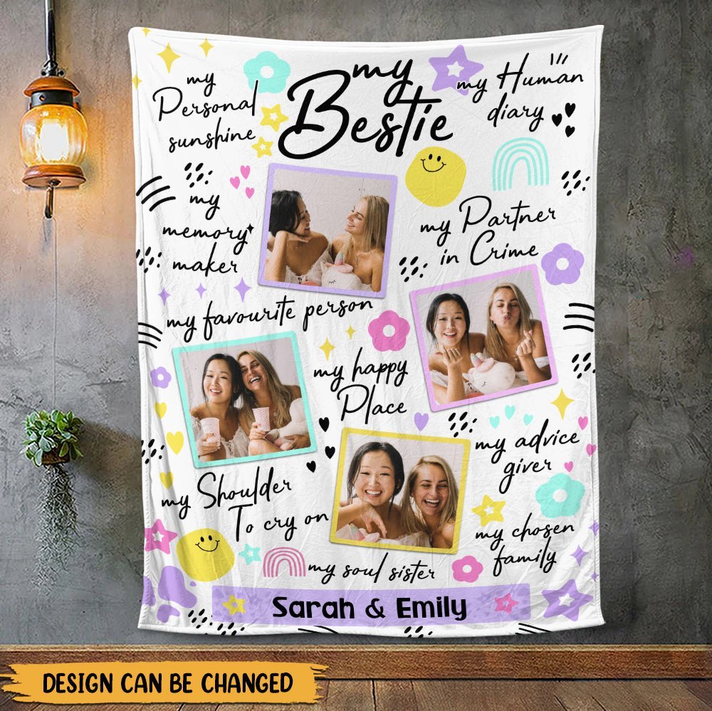 My Partner In Crime - Personalized Blanket - Best Gift For Friend - Giftago