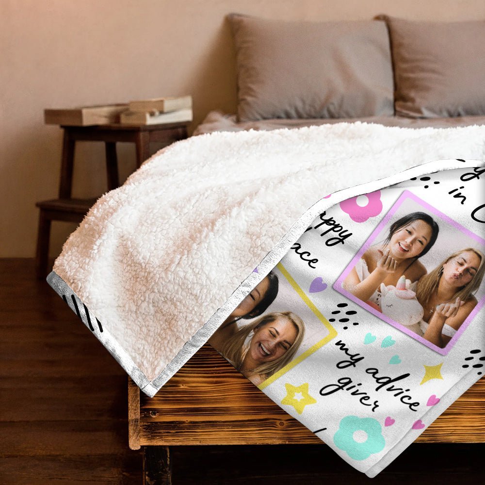 My Partner In Crime - Personalized Blanket - Best Gift For Friend - Giftago