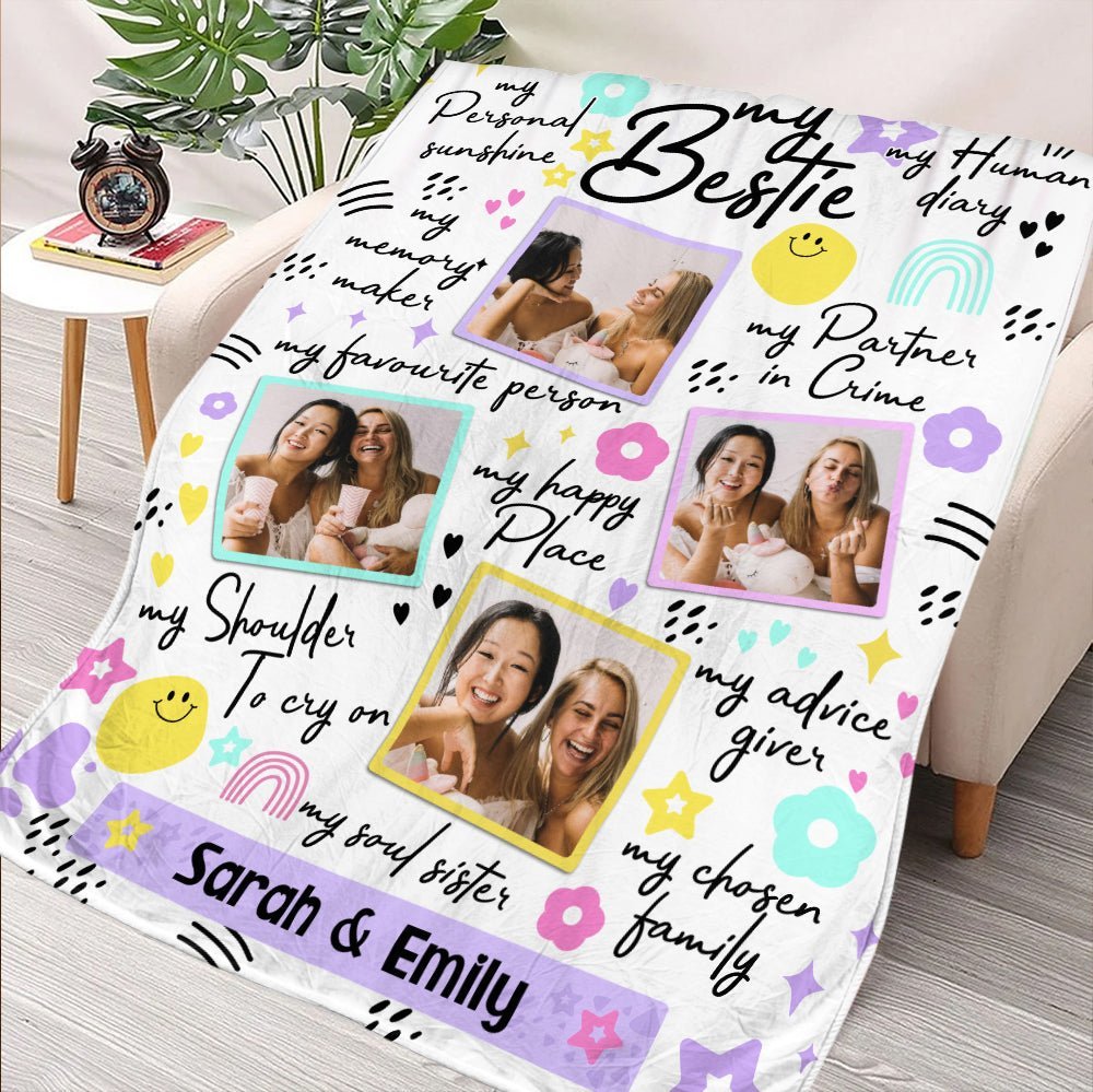 My Partner In Crime - Personalized Blanket - Best Gift For Friend - Giftago