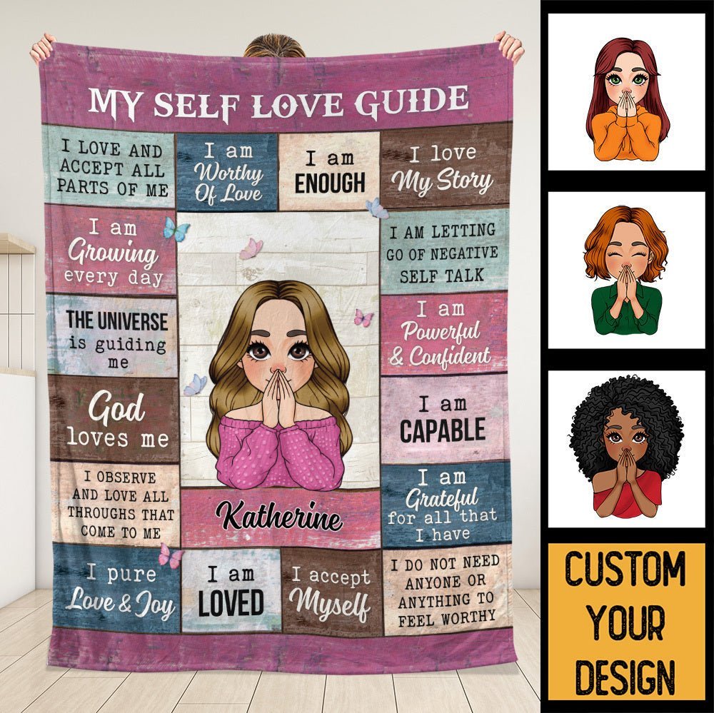My Self Love Guide - Personalized Blanket - Giftago