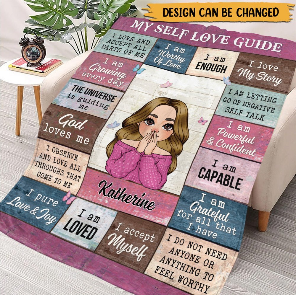 My Self Love Guide - Personalized Blanket - Giftago