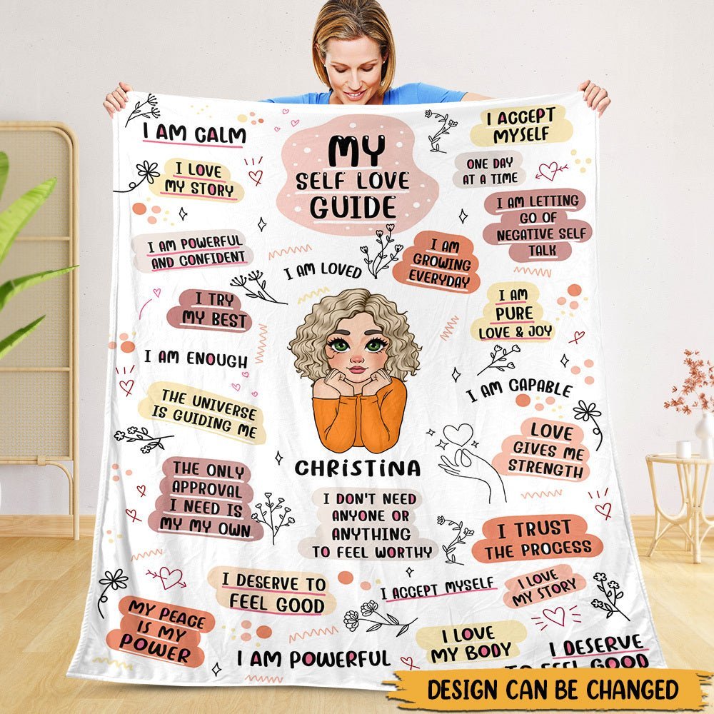 My Self Love Guide - Personalized Blanket - Meaningful Gift For Birthday - Giftago