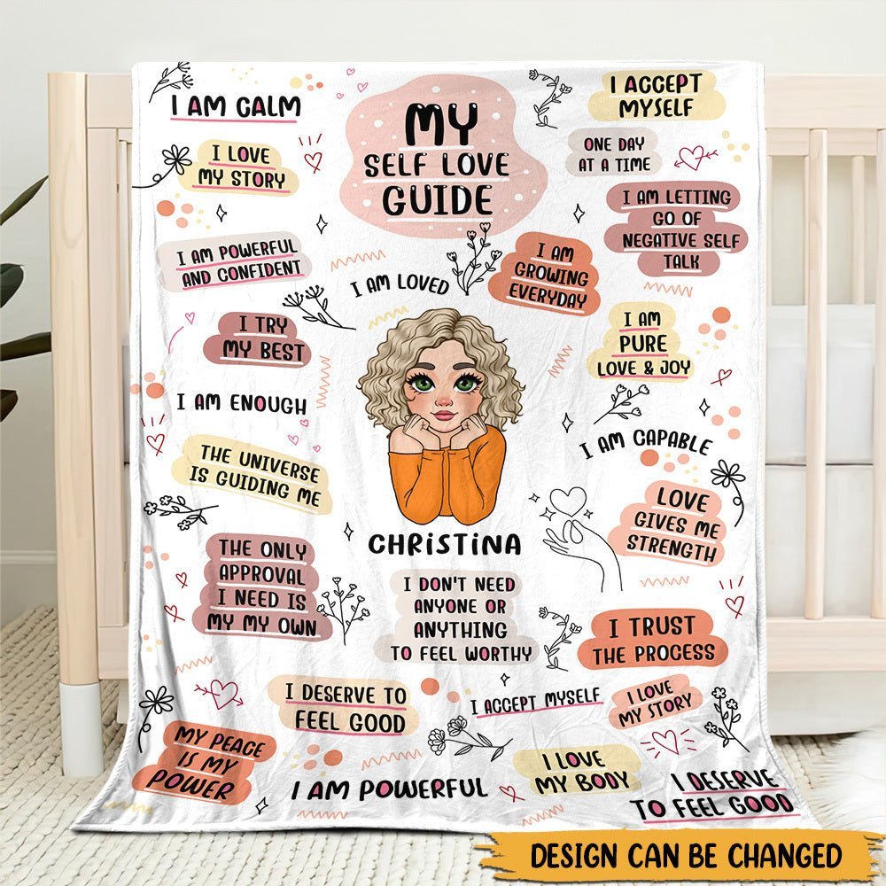 My Self Love Guide - Personalized Blanket - Meaningful Gift For Birthday - Giftago