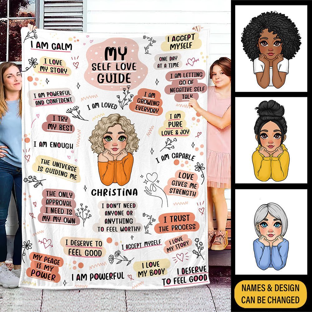 My Self Love Guide - Personalized Blanket - Meaningful Gift For Birthday - Giftago