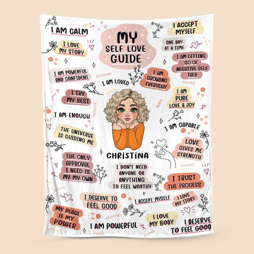 My Self Love Guide - Personalized Blanket - Meaningful Gift For Birthday - Giftago