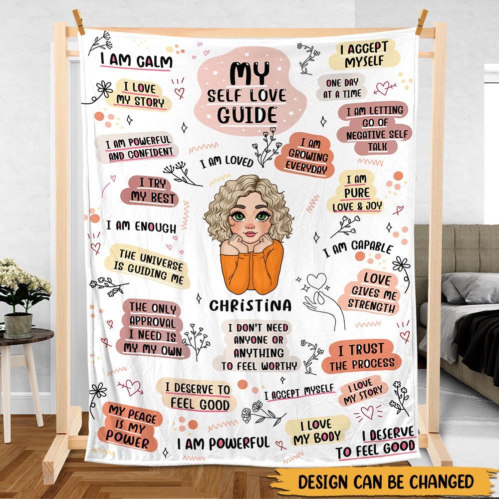 My Self Love Guide - Personalized Blanket - Meaningful Gift For Birthday - Giftago