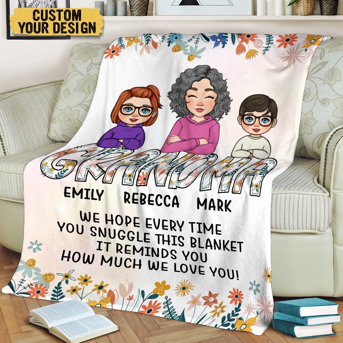 Nana's Blanket - Personalized Blanket - Best Gift For Mother, For Grandma - Giftago