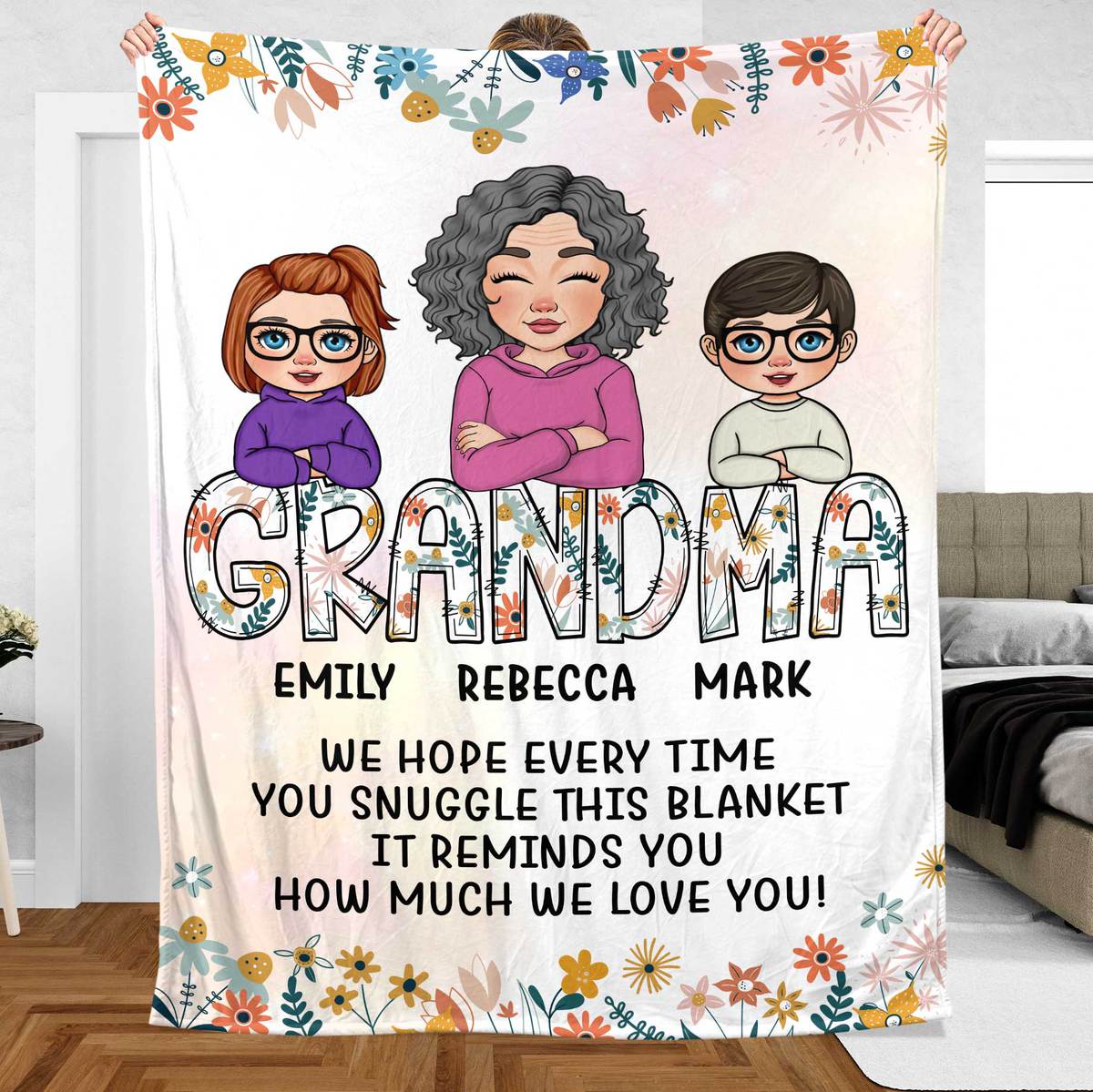 Nana's Blanket - Personalized Blanket - Best Gift For Mother, For Grandma - Giftago