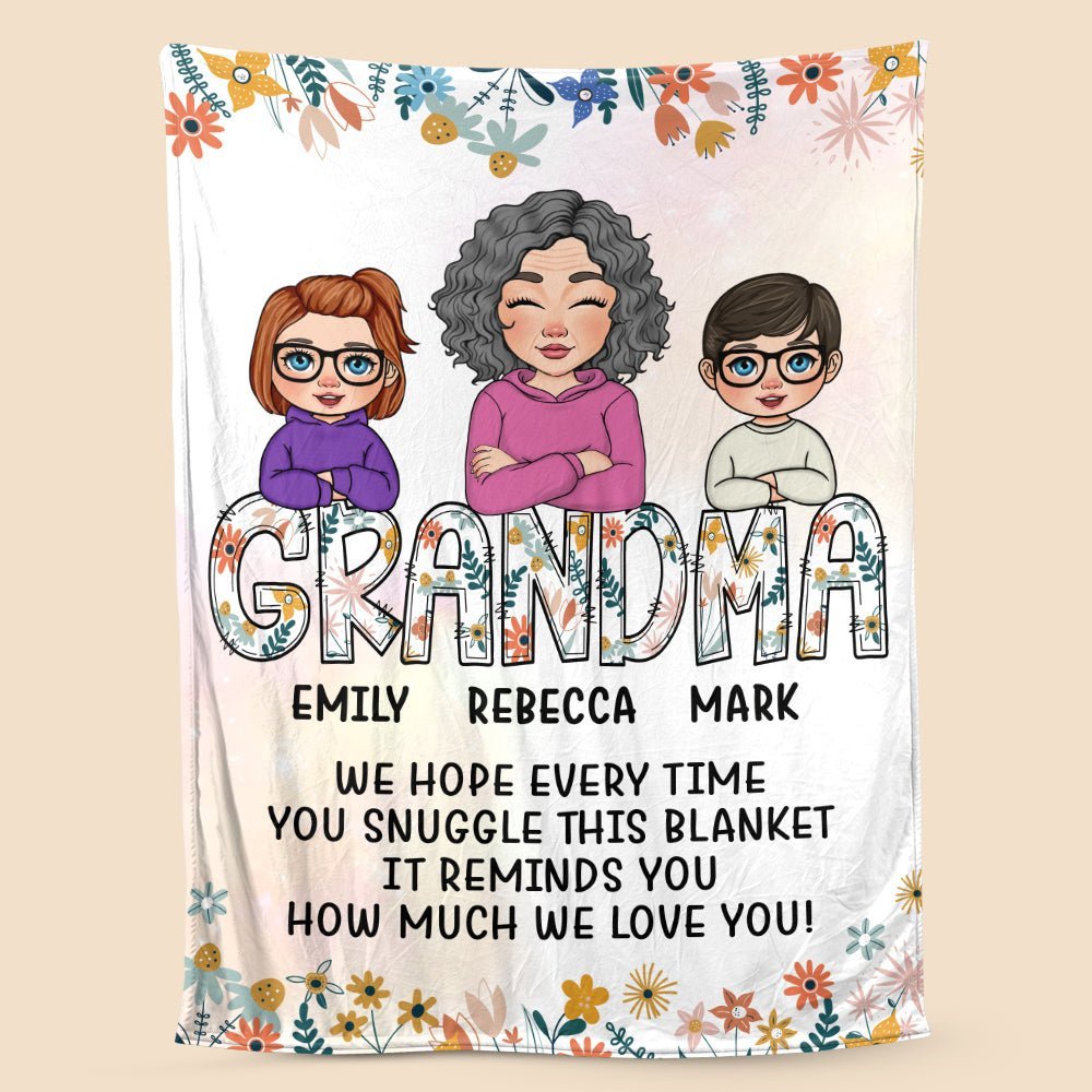 Nana's Blanket - Personalized Blanket - Best Gift For Mother, For Grandma - Giftago