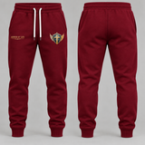 Burgundy Armor of God Sweatpants – Stand Firm in Faith