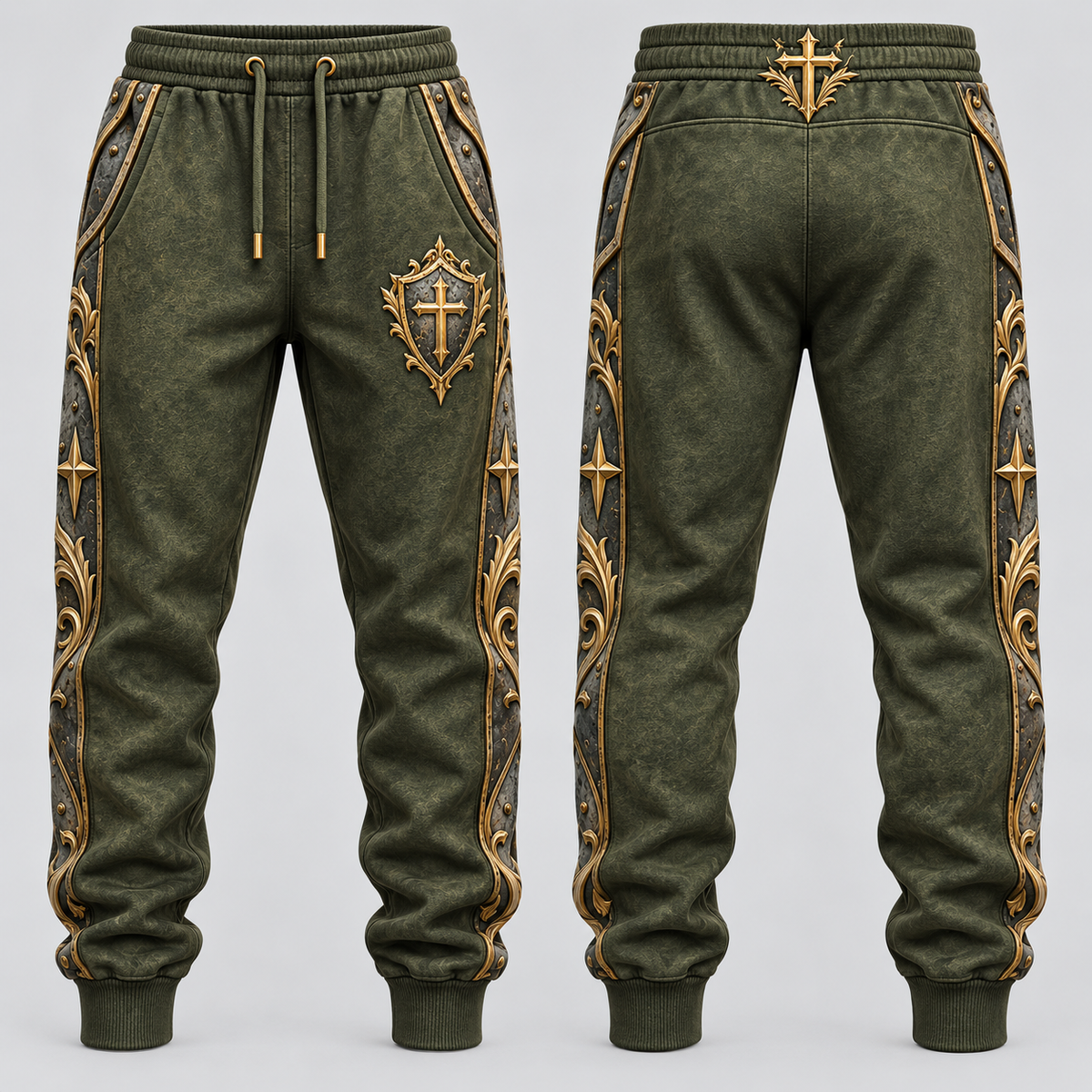 No Weapon Formed – Christian Sweatpants - Olive Green