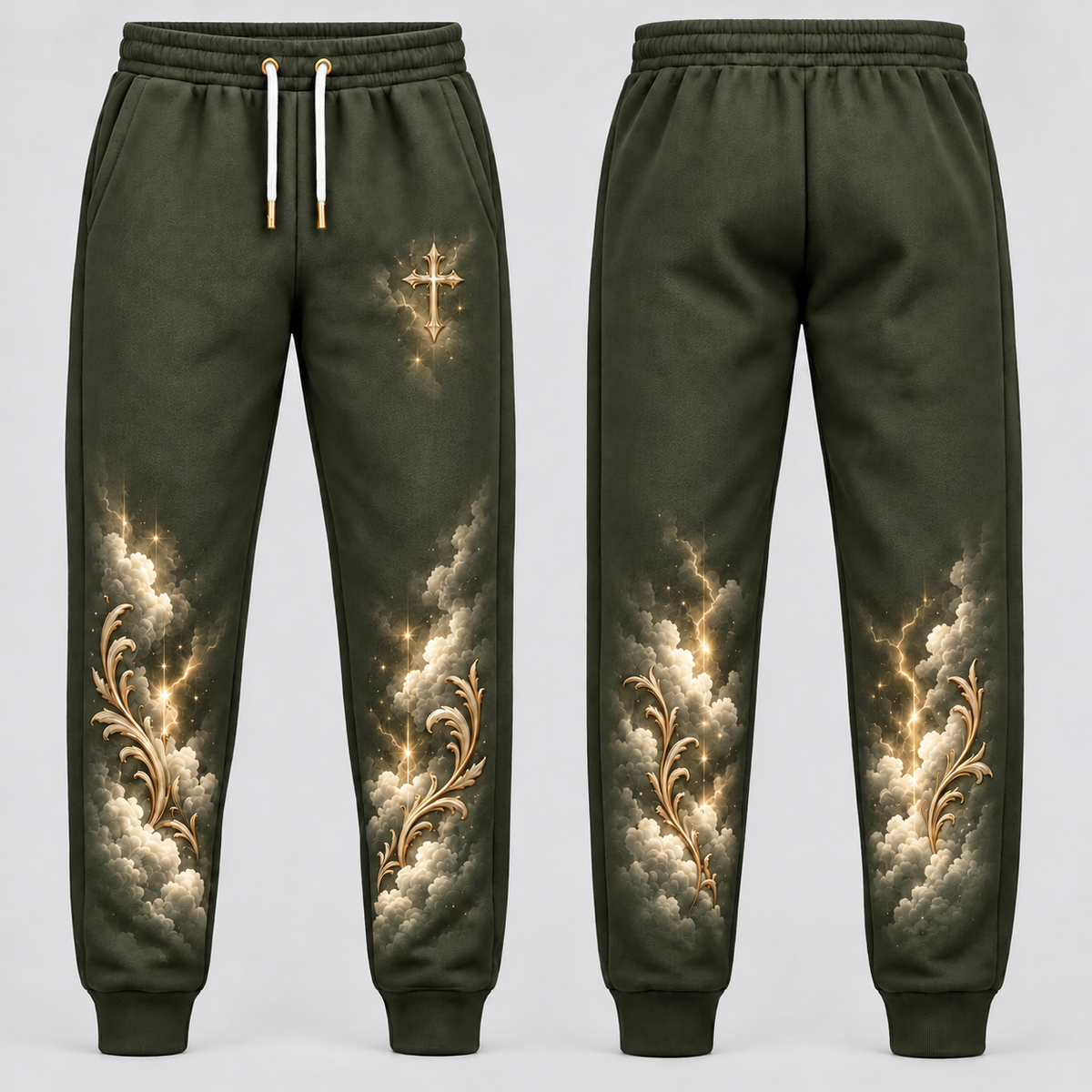No Weapon Formed – Christian Sweatpants - Olive Green