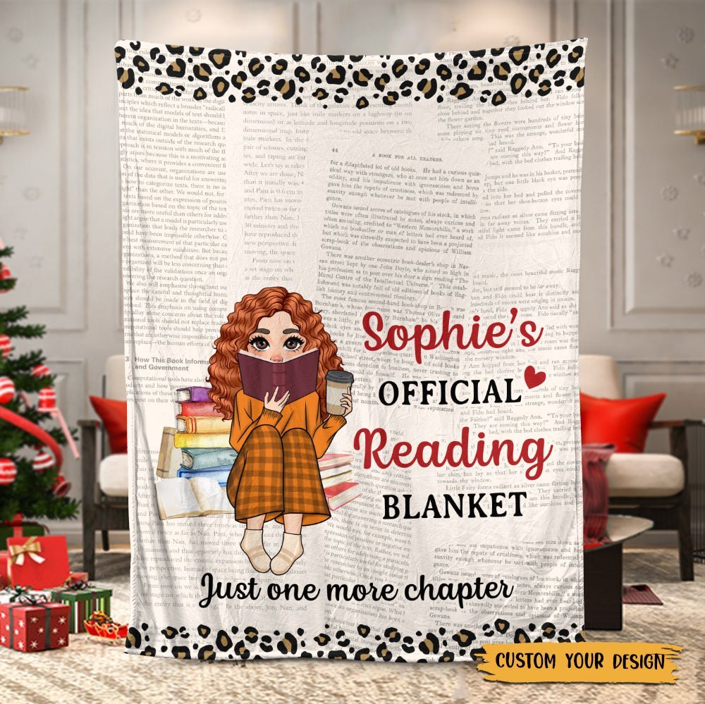 Official Reading Blanket - Personalized Blanket - Thoughtful Gift For Birthday, Christmas - Giftago